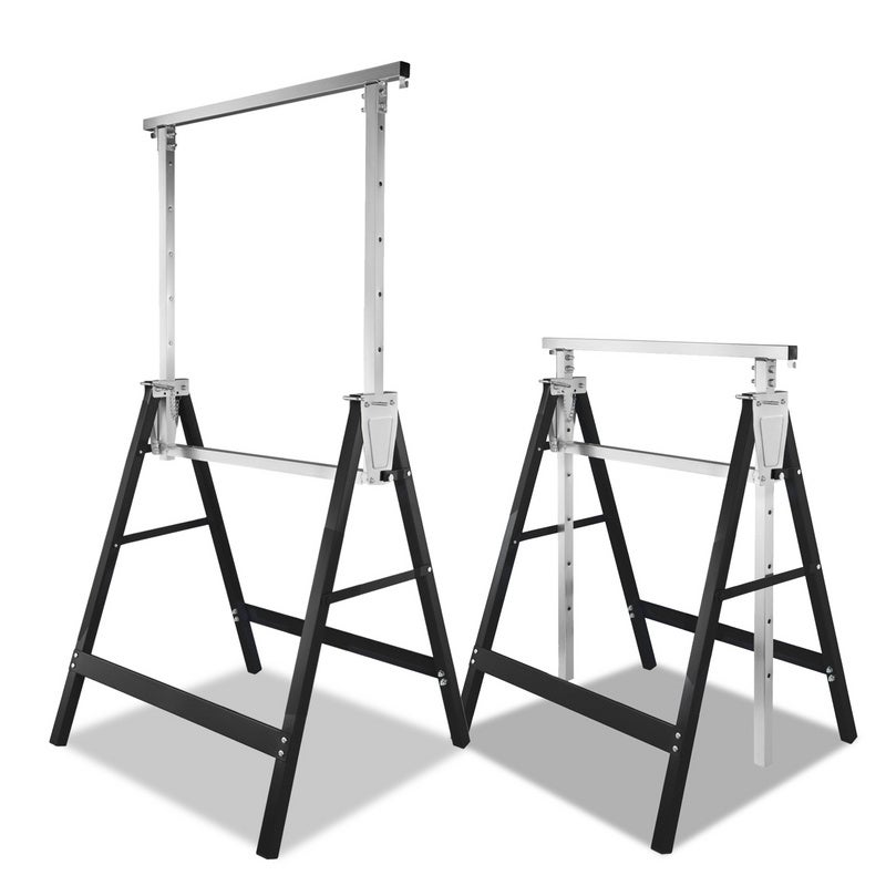 2x caballete de andamio caballete de trabajo 200kg regulable en altura 7 veces