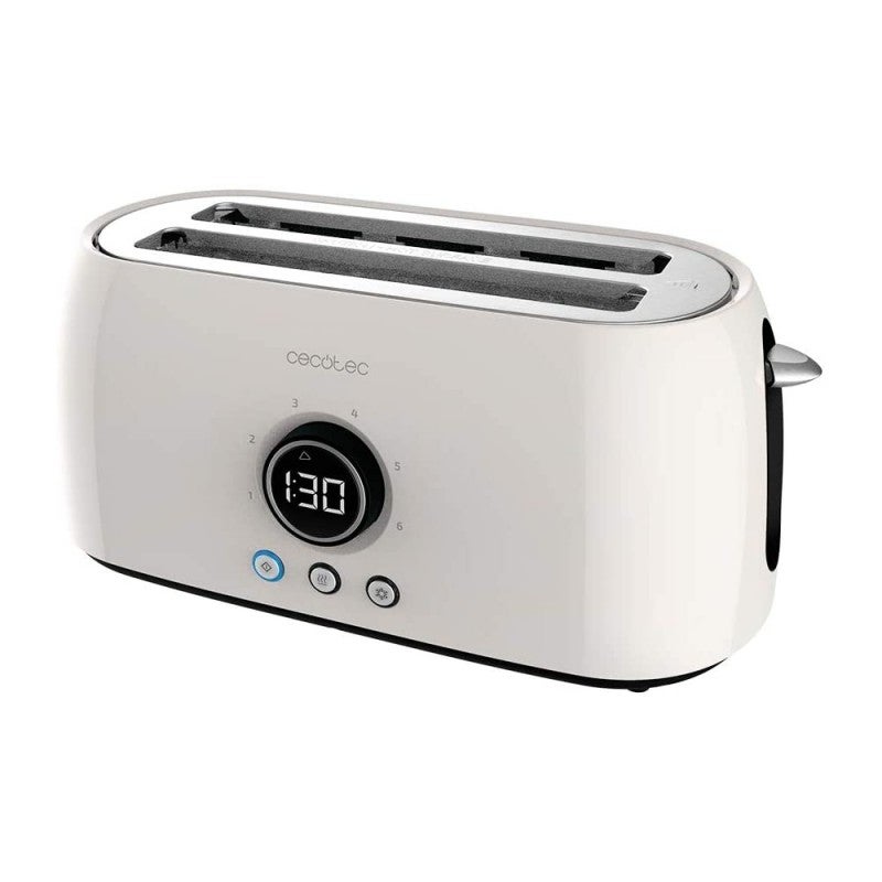 Cecotec Beige Tostadora Digital Classictoast 15000 Extra Double. 1500 W, Capacidad Para 4 Tostadas, 2 Ranuras Largas Extraanchas, 3 Funciones, Luz Led, Incluye Varillas Superiores - Imagen 5
