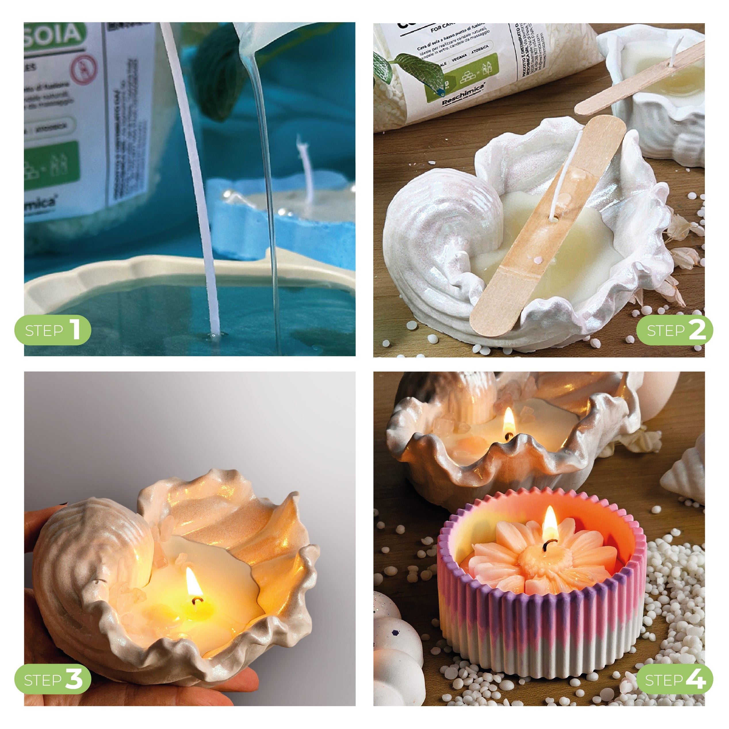 Cera di soia per Candele (500 gr) - 3