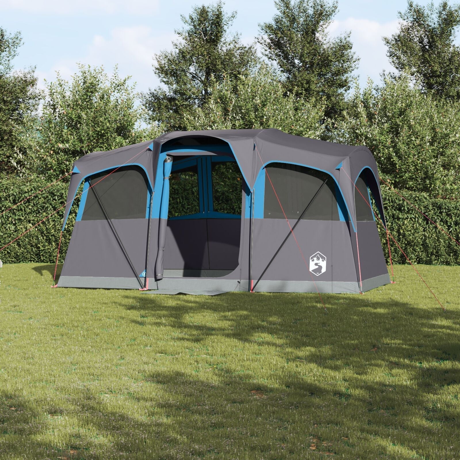 Namioty z dachem Niebieski 435 x 255 x 216 cm Poliester