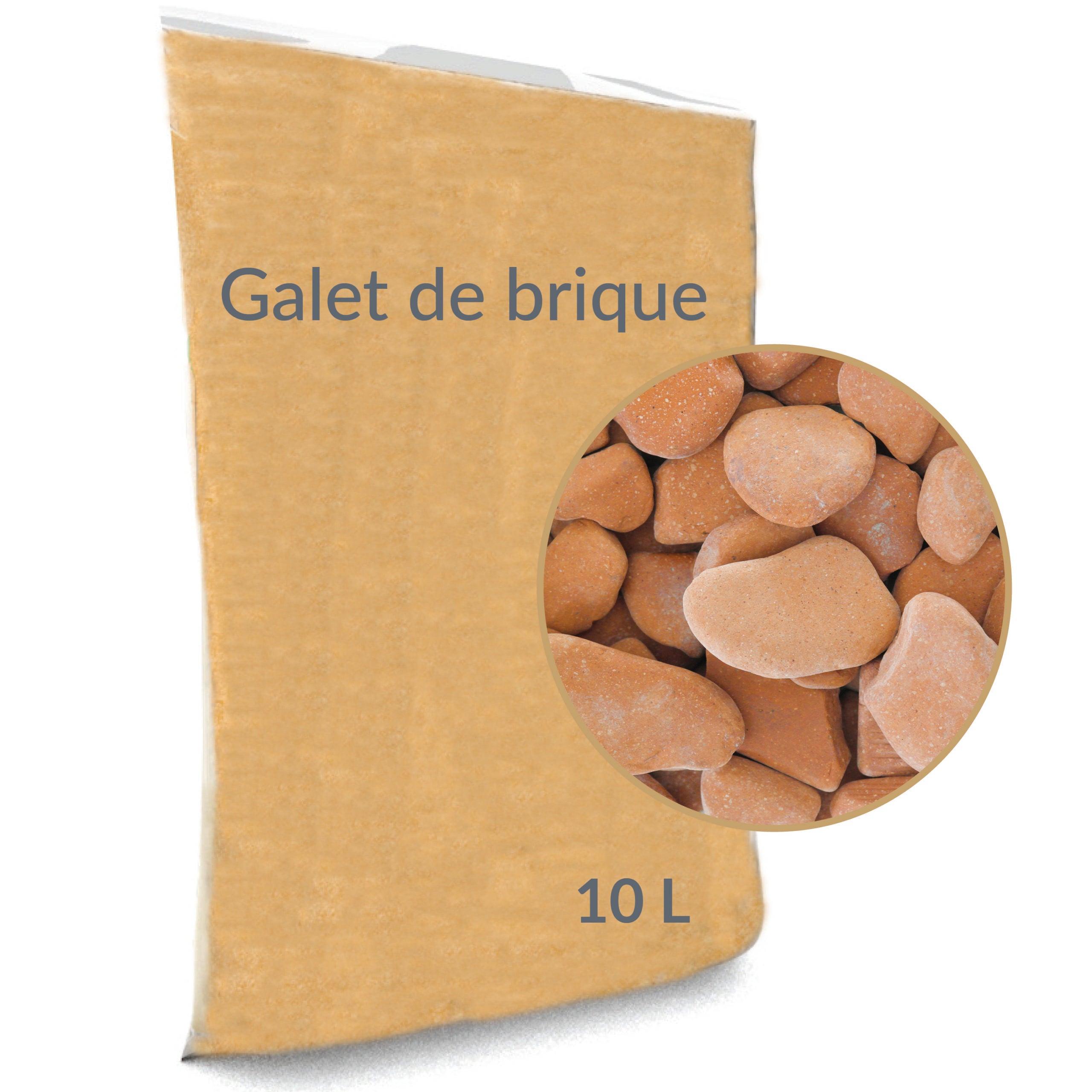 Galet de brique 20/40 en sac de 10 L - 4