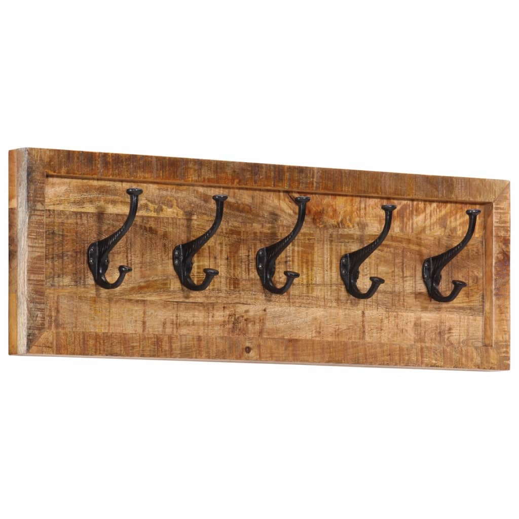 Porte-Manteau Bois Massif Bekrvio 8 Crochets - Design Arbre Créatif, Charge 75kg, Pied Stable