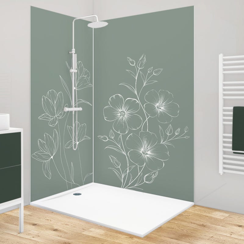 Système de panneau de douche Aluminium Noir | Leroy Merlin Système de panneau de douche Aluminium Noir | Leroy Merlin