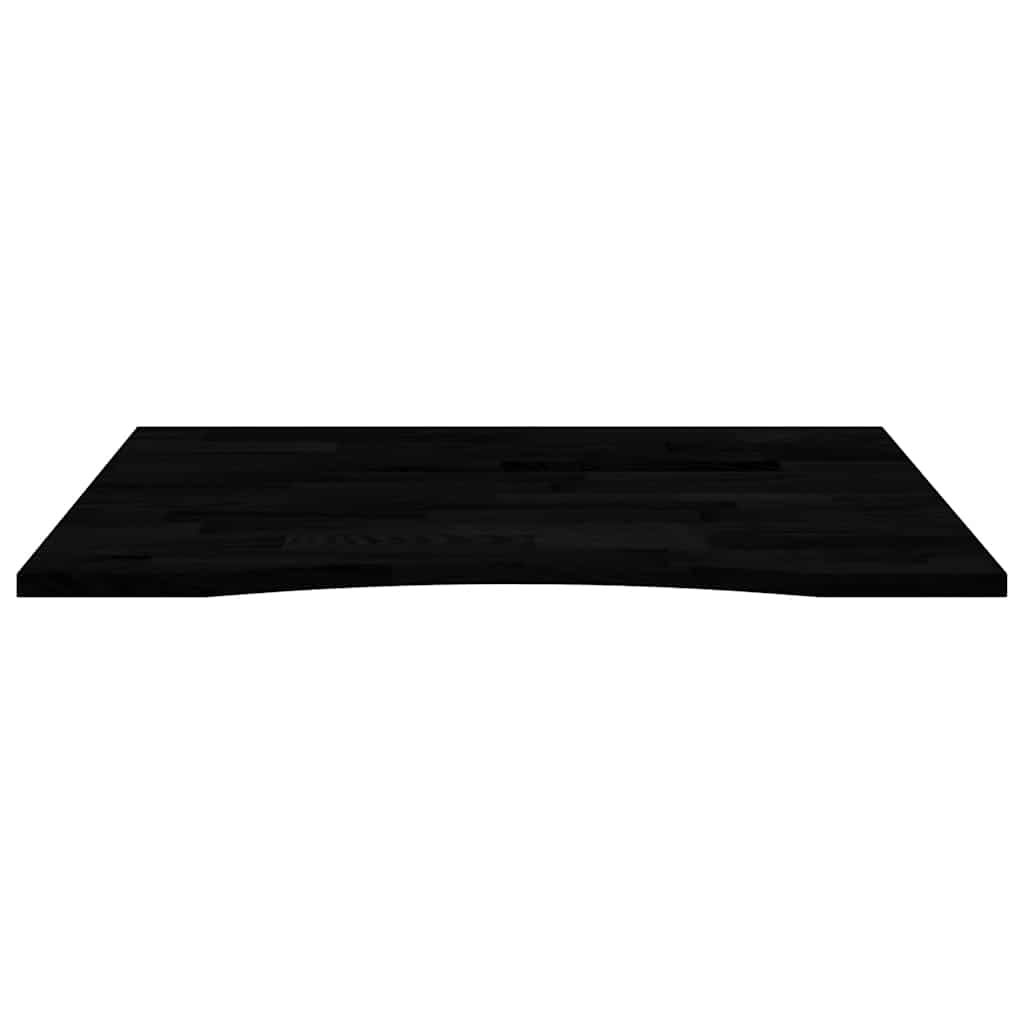 Dessus de bureau marron foncé rectangulaire en chêne massif - 5