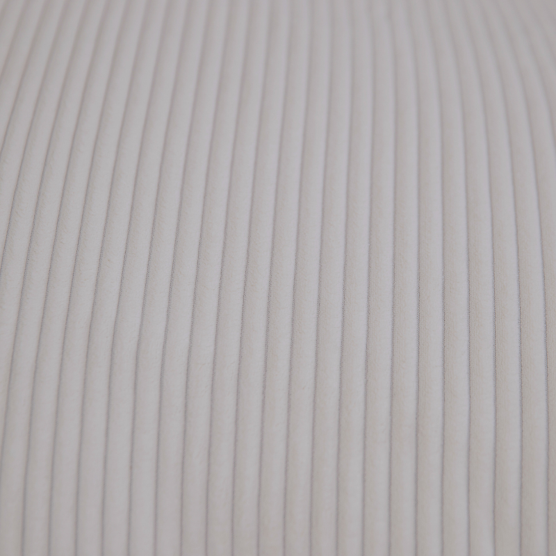 Pouf velours côtelé déhoussable BANANAIR 180 x 140 cm gris clair - 6