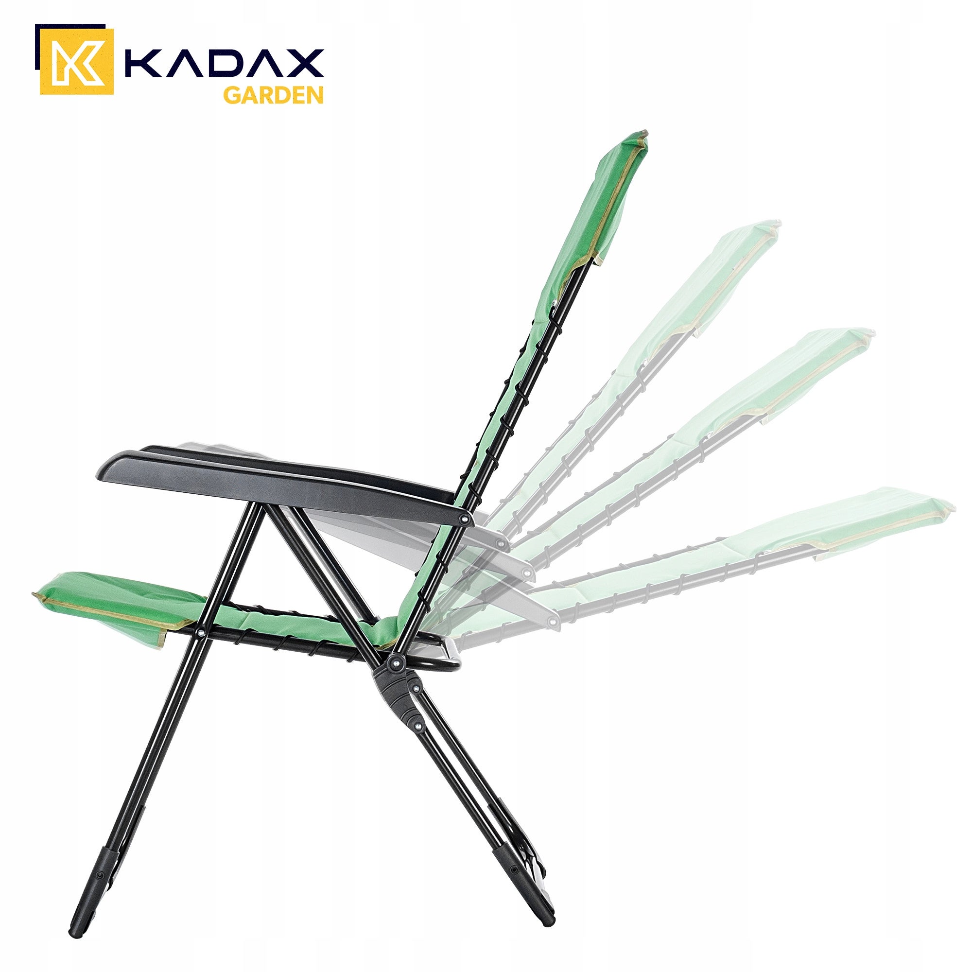 KADAX Silla de jardín plegable Tumbona Terraza Balcón - 4