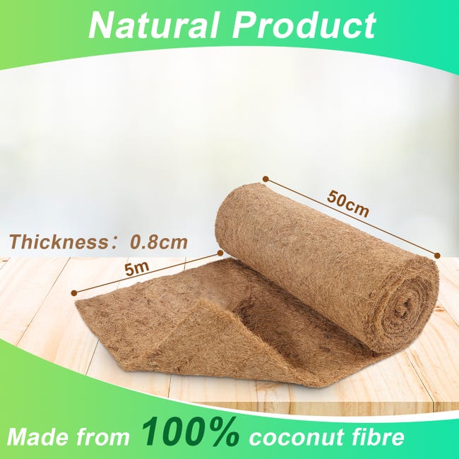 Seahelms Rouleau Coco Liner 300 X 40 Cm – Doublure Naturelle Fibre De Coco Épaisse Pour Paniers, Jardinières, Reptiles