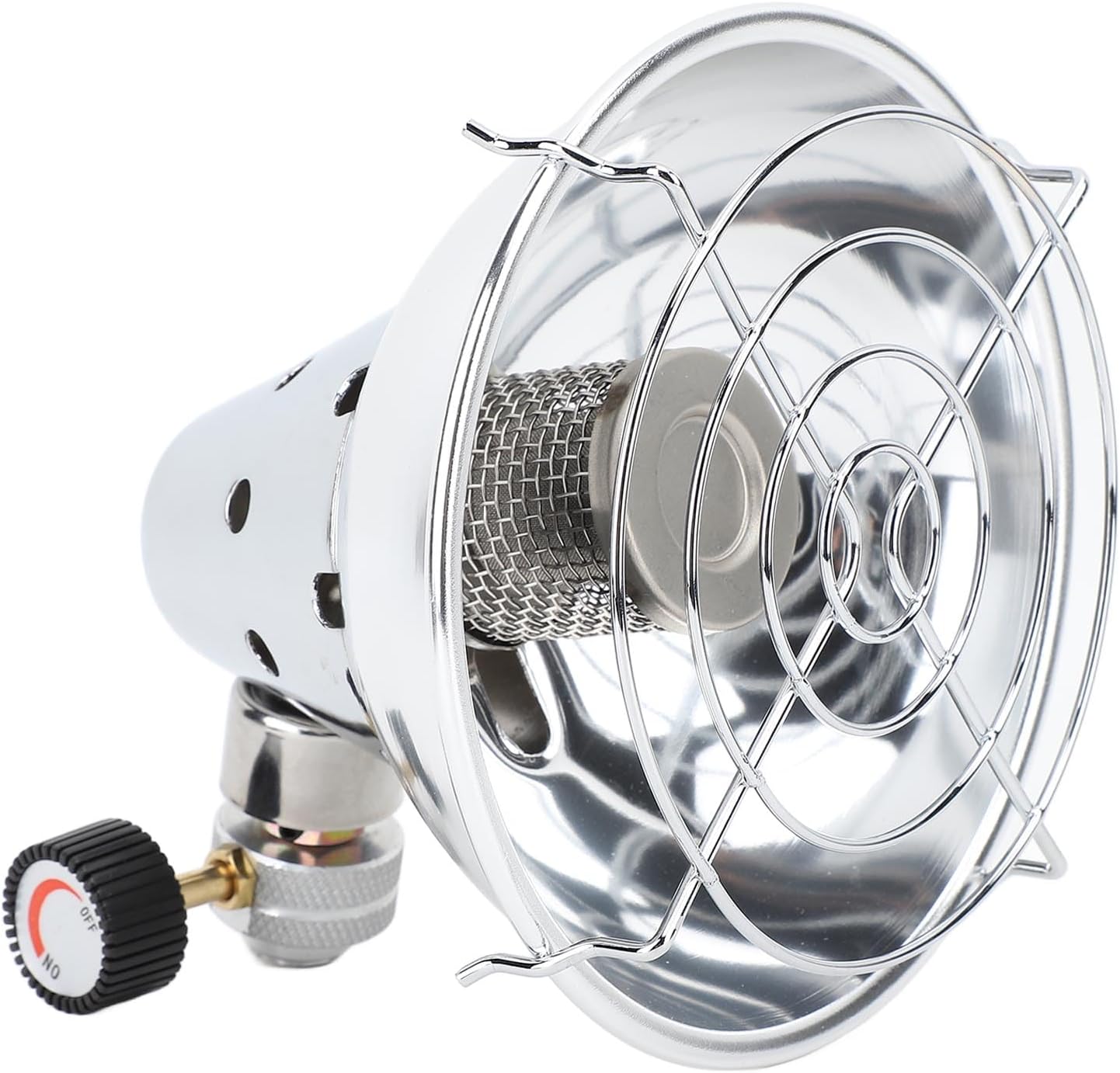 Chauffe-poêle Camping Portable En Acier Inoxydable - Mini Chauffage à Poser Sur Réchaud Gaz, Pour Tente