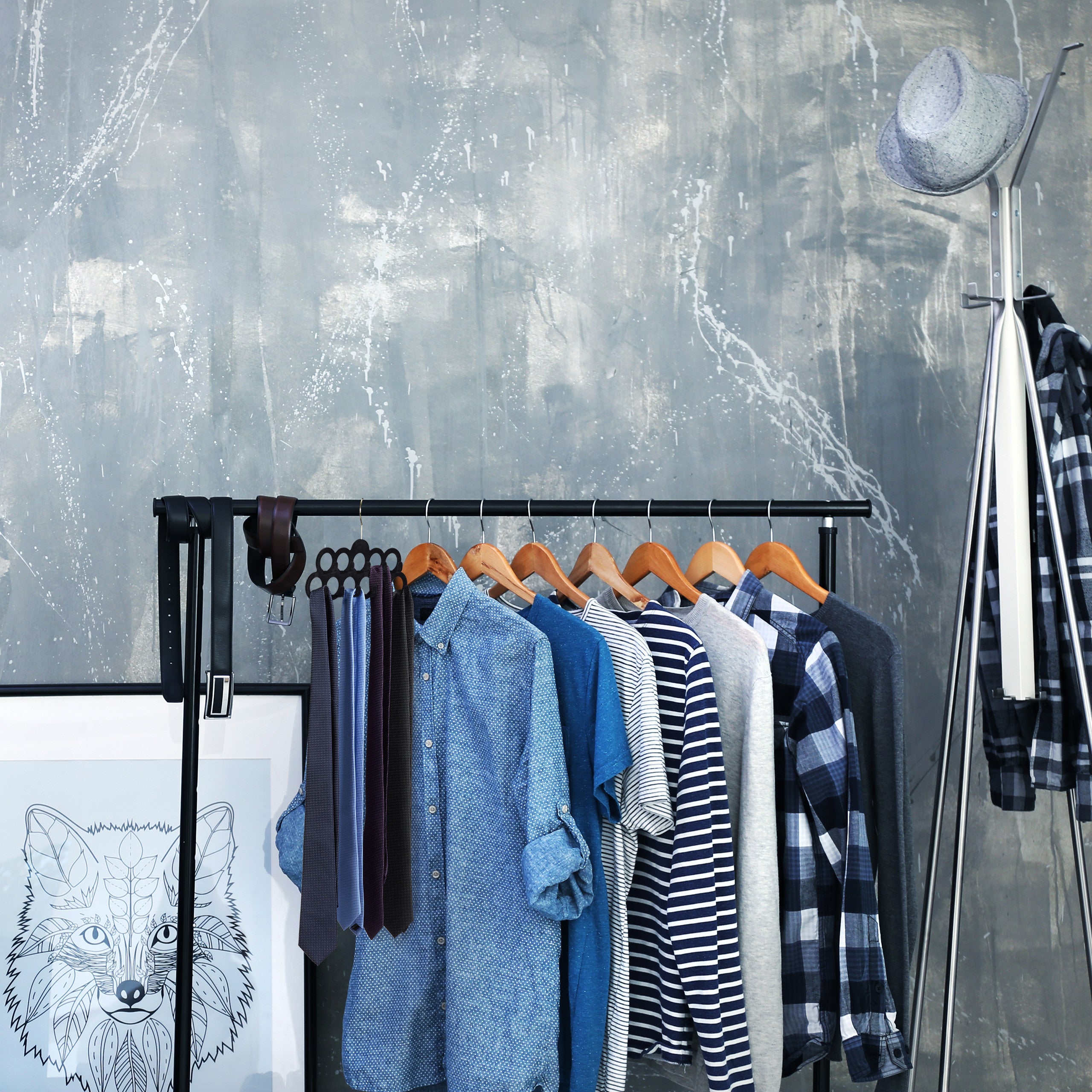 Cintre porte foulards, cintre écharpes cravate ceinture velours, crochet rotatif 360° antidérapant, 11 trous, Relaxdays - 2