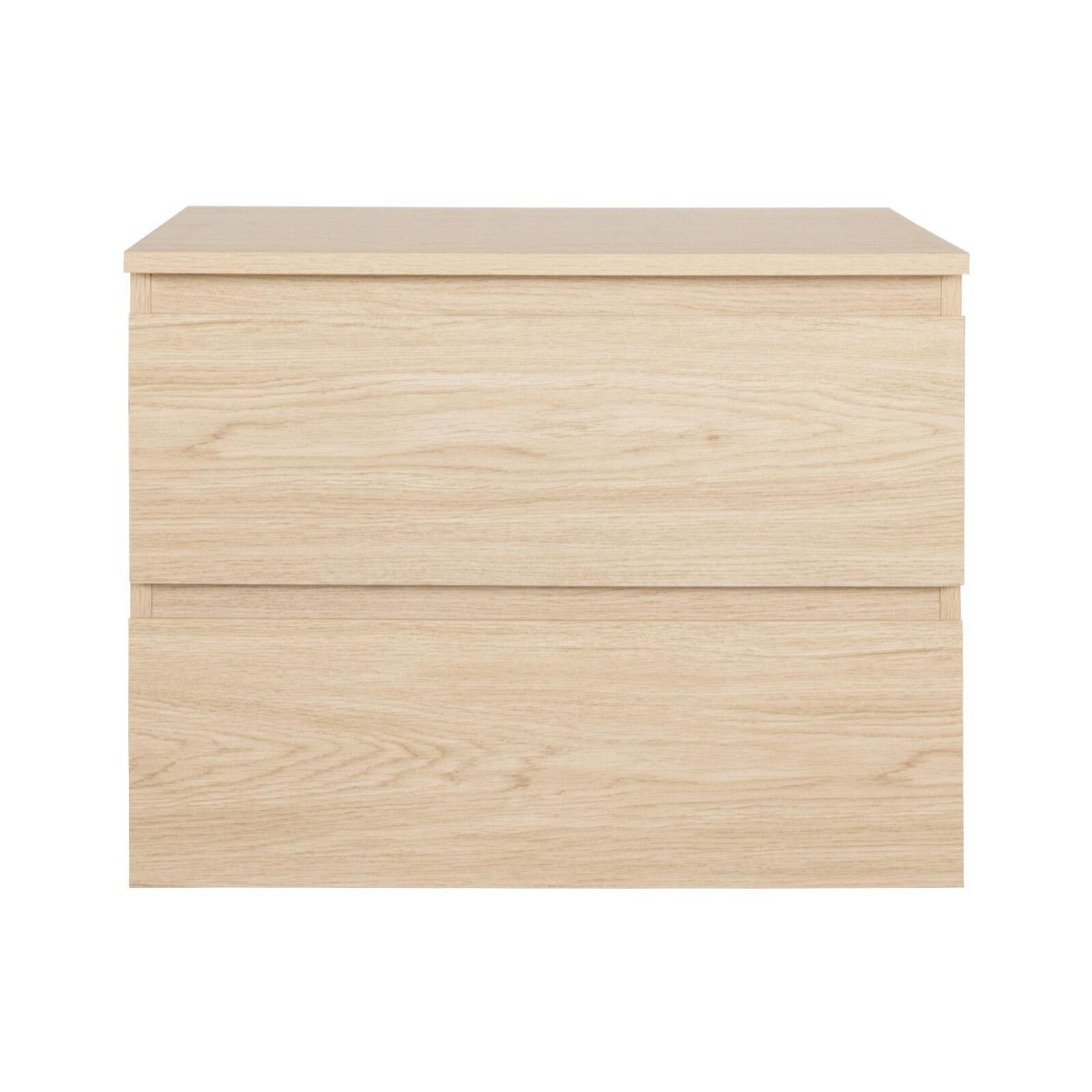 Meuble simple vasque SORRENTO décor chêne 60cm - 9