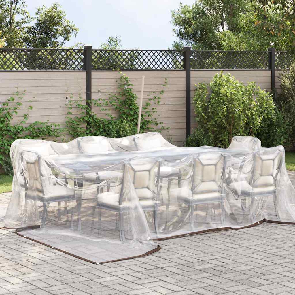 Bâche Transparente 2x4 M Avec œillets - Polyéthylène Imperméable Et Résistant - Pour Protéger Meubles De Jardin, Balcon - 9
