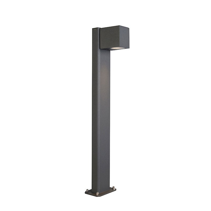 Qazqa nowoczesny lampa słupkowa do ogród inteligentny - Baleno - ciemnoszary, żarówkami LED 4.7w, gu10, ściemnialny, 65cm, IP44