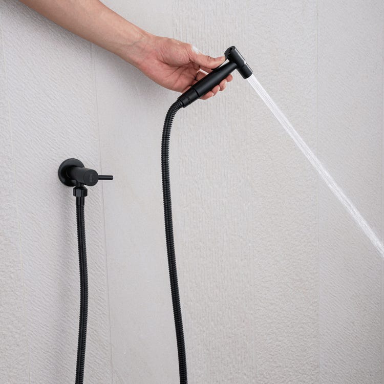 ABLUO COAL Higieniczny Bidet WC Czarny 12cm ABS