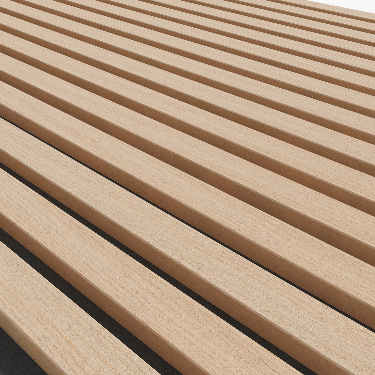 Panneau tasseaux acoustique 300×60 cm – Chêne Classic (Feutrine Noire) | AKUPANEL BY WOODMONDO - 3