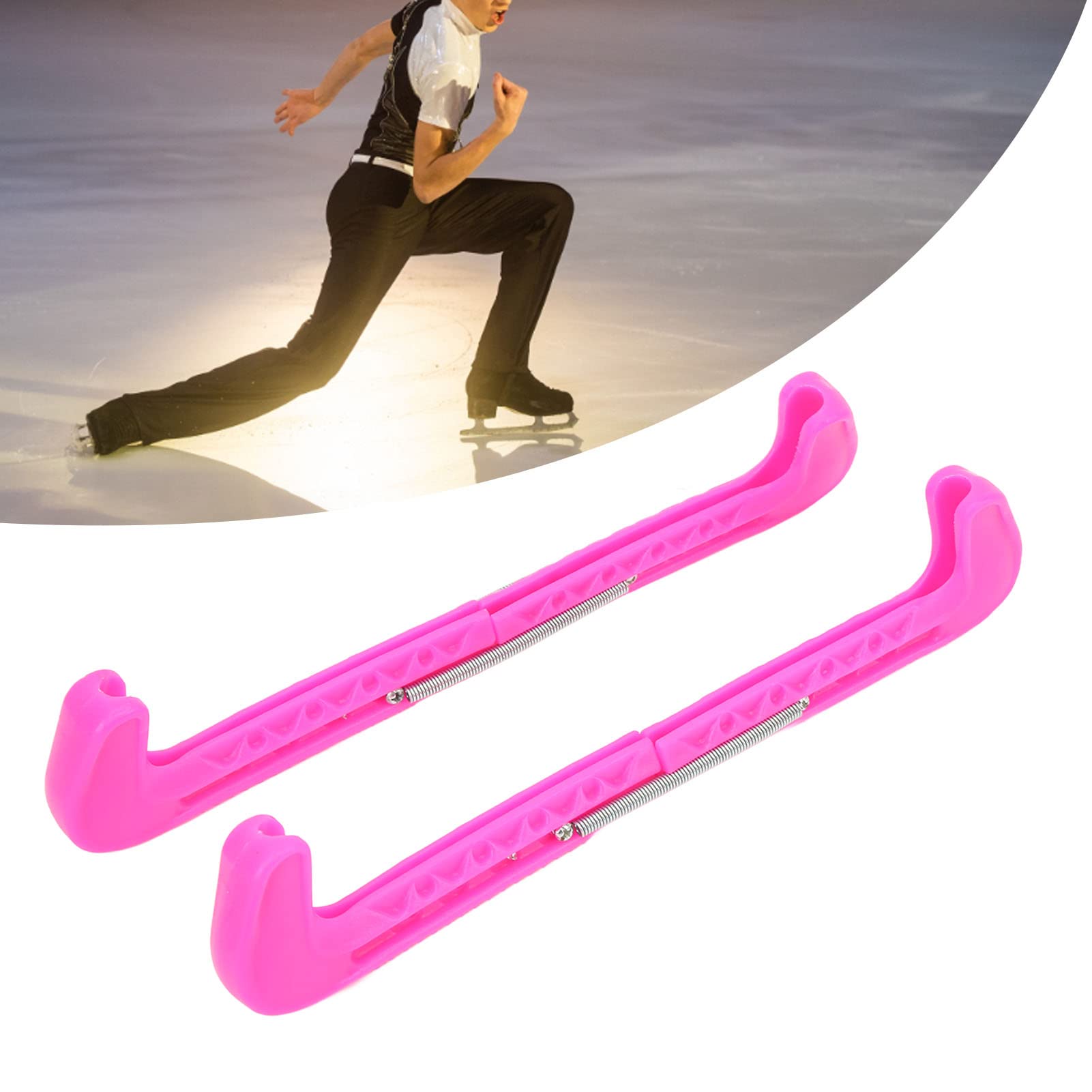 Protezioni Per Pattini Da Ghiaccio Rosa | Calze Elastiche TPU Per Hockey, Pattinaggio Artistico E Ricreativo | Taglia M, Impermeabili