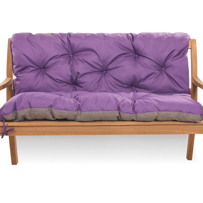 Poduszka ogrodowa na paletę 120x60x40cm poduszka na meble ogrodowe fioletowa, poduszka na balkon taras, poducha ogrodowa na meble z palet