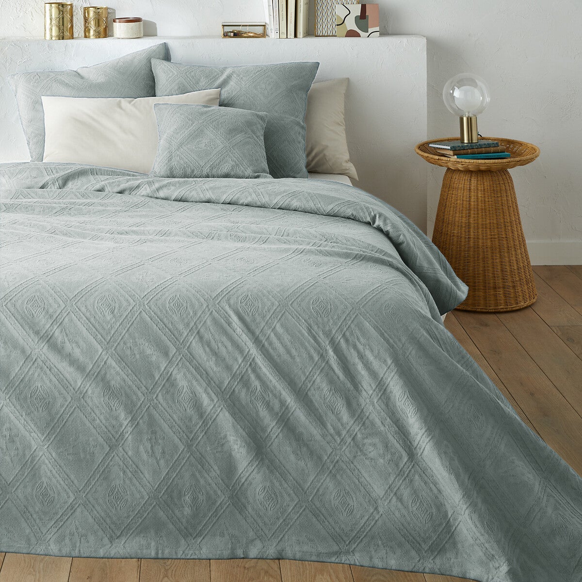 Dessus De Lit Design Kaléidoscope - Taille Queen - Couche Décorative - Neuf