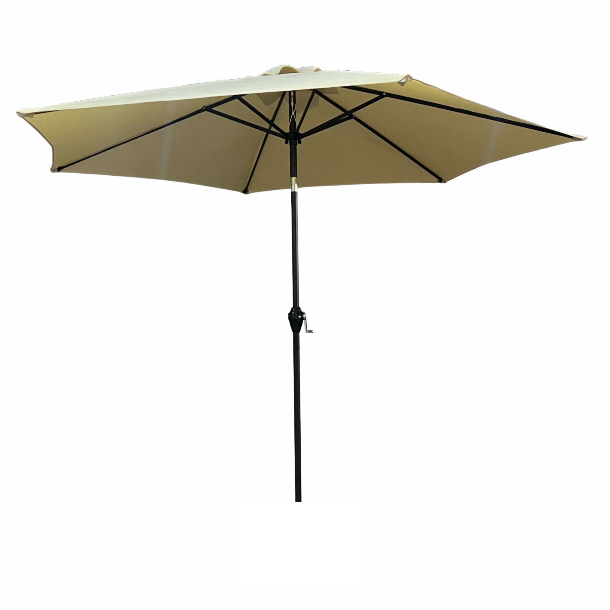 Parasol ogrodowy ORIENT z regulacją nachylenia w kolorze beżowym waga 4,5 kg wymiary 270x270x235 cm