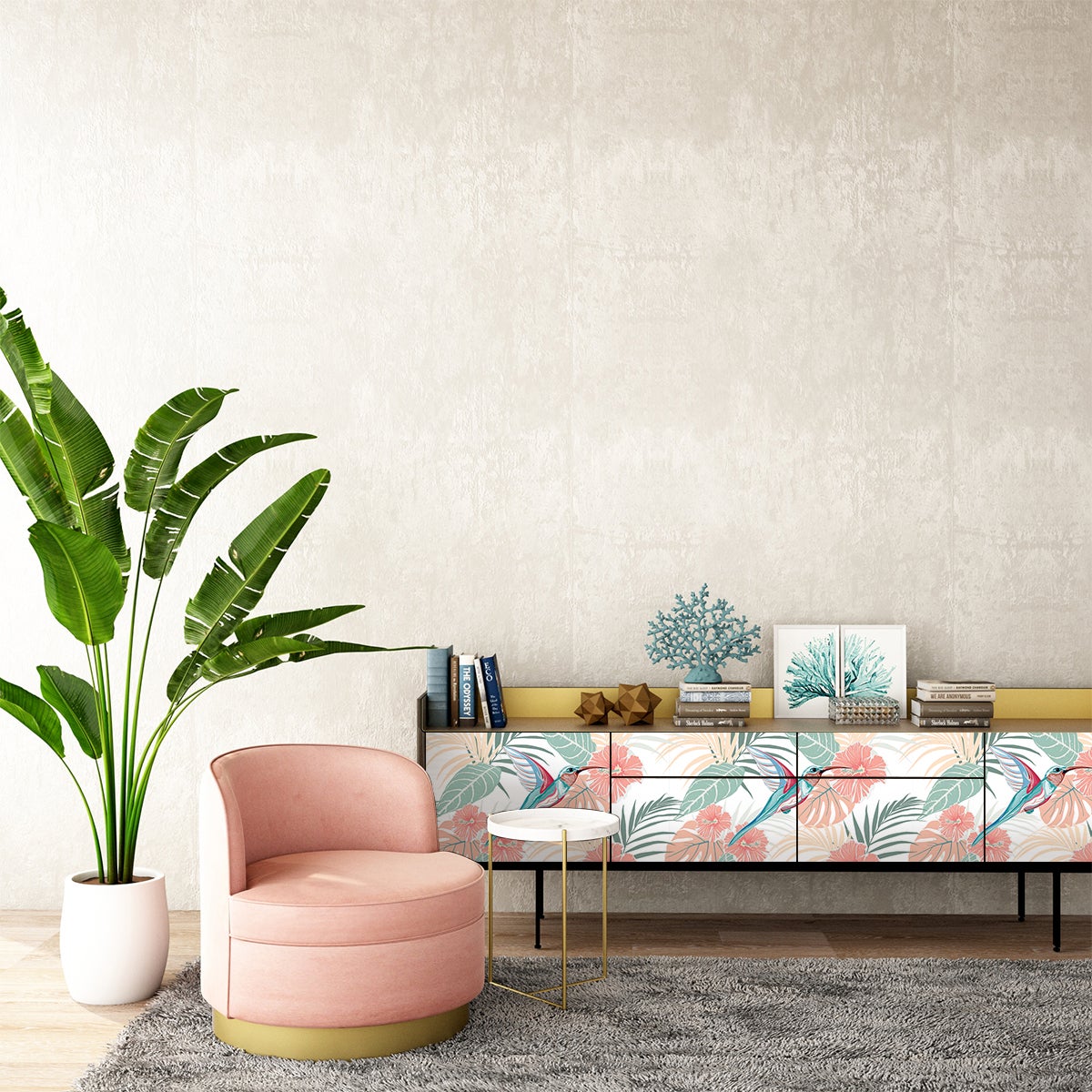 Adesivo mobili tropicale Faaa - Sticker adesivo - adesivi murali - 40x60cm - 5