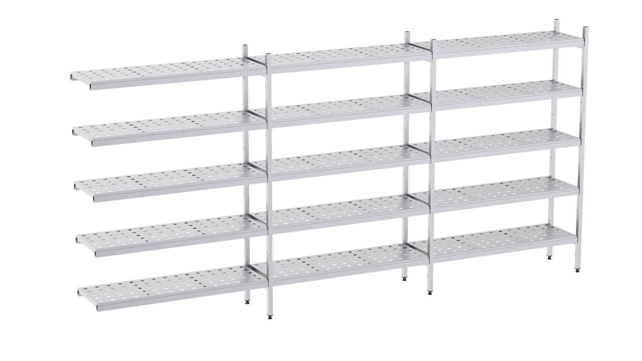 Rayonnage d'angle 1650x1970x500 3 niv - A1600-5G3 - CODIGEL