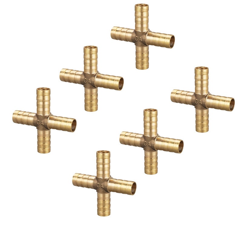 Conector Tipo T-Y Para Mangueras De Aire, Agua O Aceite - Latón O Acero Inoxidable, Presión Máxima 16 Bar