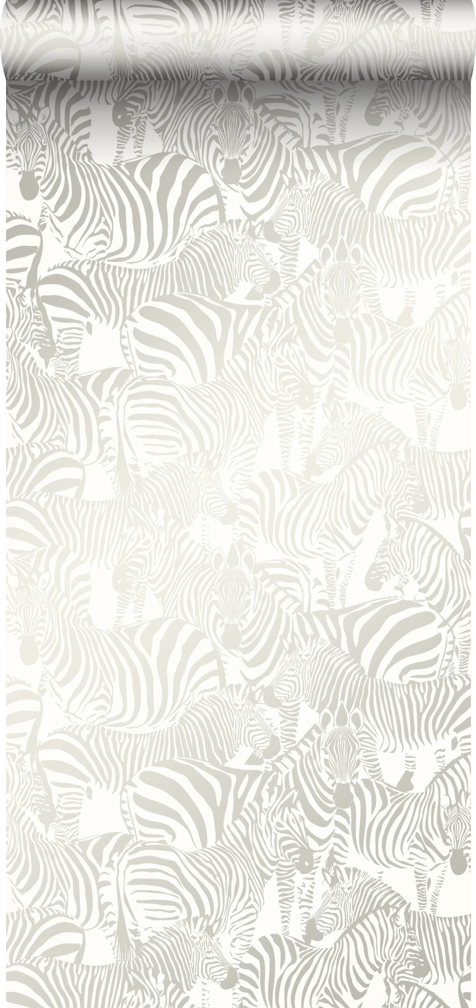 Papel pintado cebras plata - 53 cm x 10,05 m - origin wallcoverings