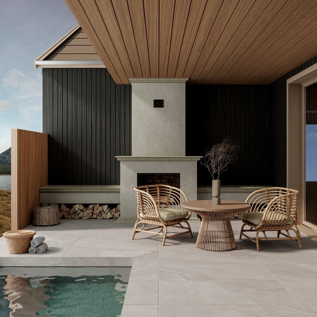 Ardesia Elegante Greige 20 mm Outdoor - Piastrelle 60x60x2 cm 20 mm - ISA 9003 60x60 GRIP R11 20 mm - 3