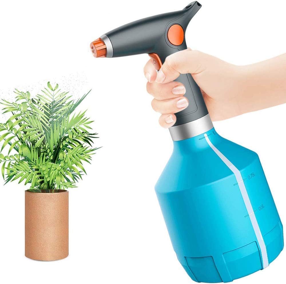 Elektryczny konewka, elektryczny rozpylacz do roślin domowych/zewnętrznych, automatyczne nawadnianie roślin, 1000 ml (Niebieski)