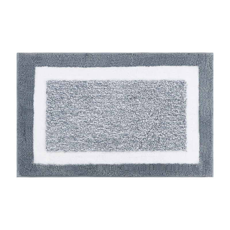 Chłonna mata antypoślizgowa do drzwi łazienkowych, jasnoszara, 50*80CM, mata welurowa gradientowa, mata do drzwi łazienkowych