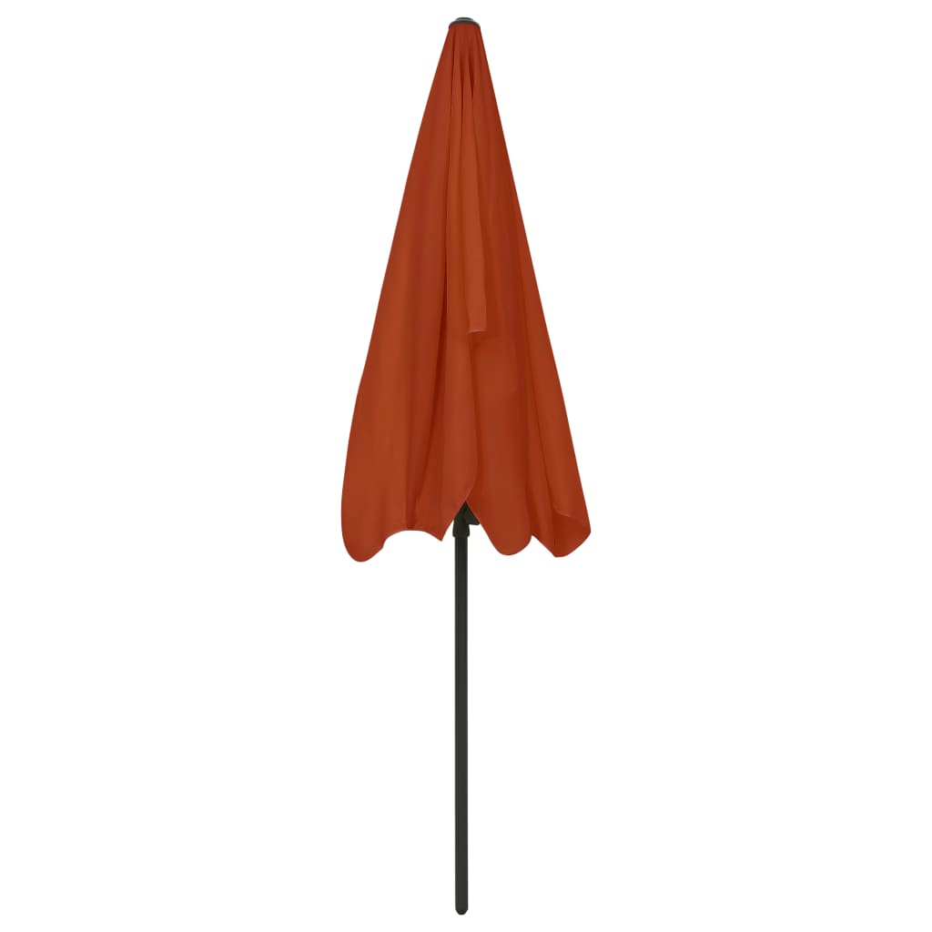 Parasol de plage Terre cuite 200x125 cm - 7