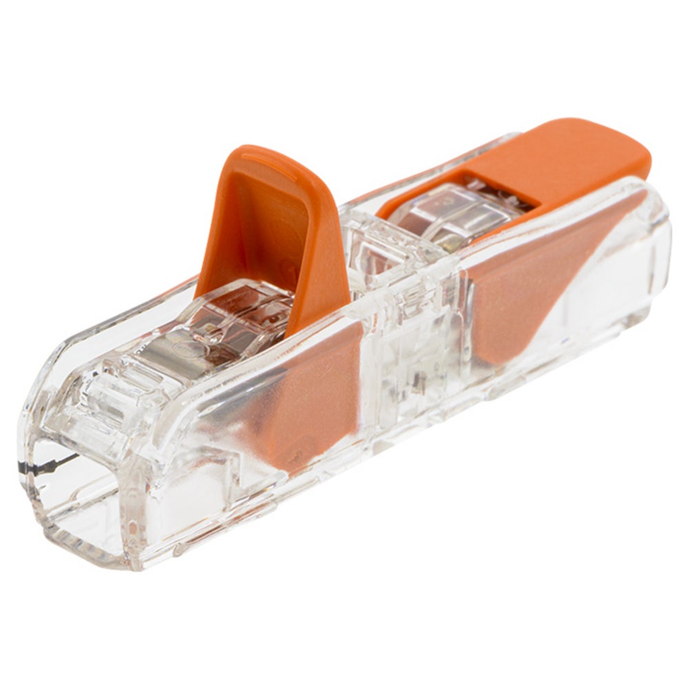 Sachet 25 bornes Wago, 32A, connexion CAGE CLAMP®, transparent, test visuel, 0,14-2,5 mm², sans outil, 405V, 4kV - 3