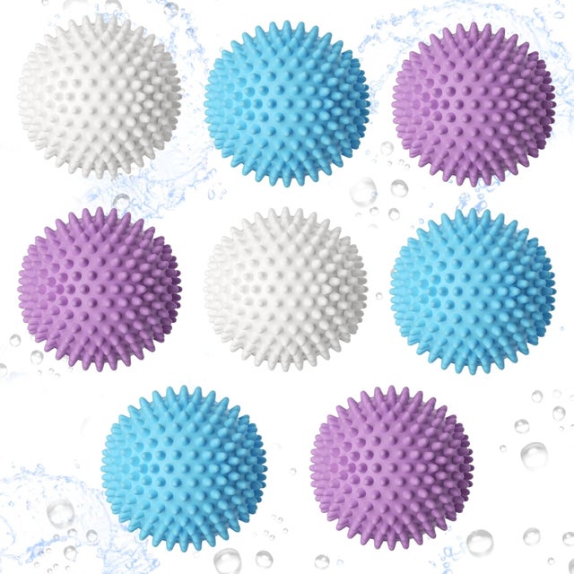 Lot de 8 Boule de Sèche-Linge pour Machine à Laver, Boule de Lavage pour Machine à Laver, Boules de Sèche-linge, Balle de lavage Machine a Laver Réuti