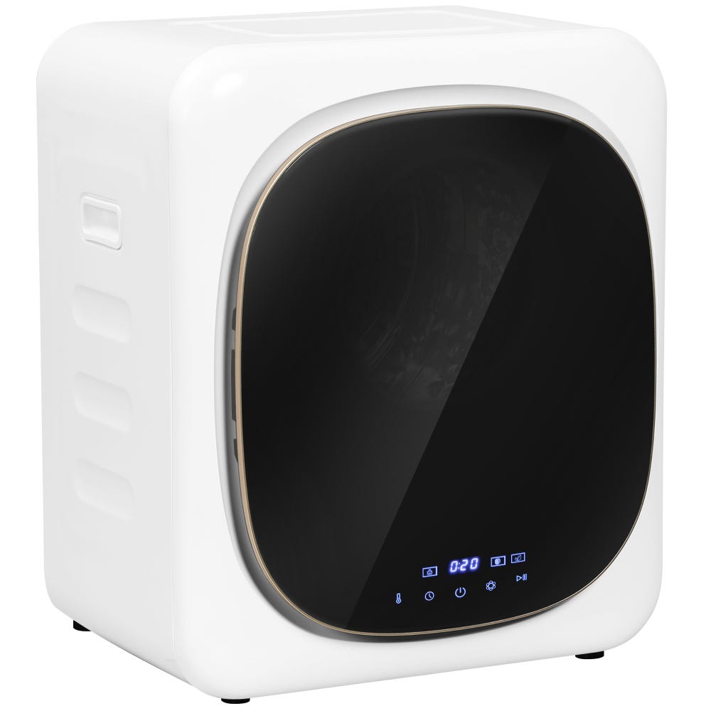 Machine A Secher Sèche-linge compact inox blanc 4kg, désinfection UV, séchage rapide ...
