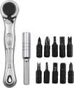 Coffret tournevis à cliquet 1/4" et embouts de vissage Coffret tournevis à cliquet 1/4" et embouts de vissage