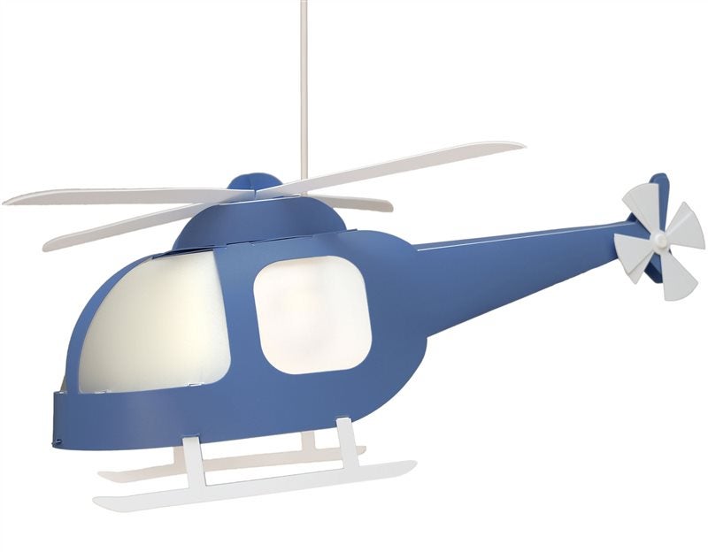 Lampe suspension enfant HÉLICOPTÈRE - R&M Coudert - bleu - 7