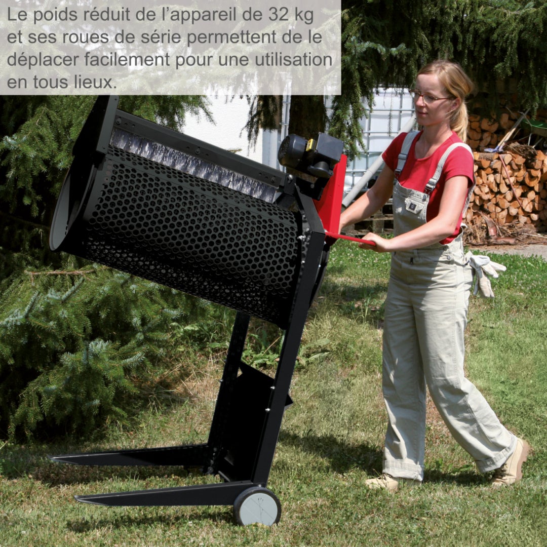 Scheppach Tamis rotatif RS350 – 230 V – 250 W – Tambour de tamisage ø 400 mm – Longueur du tambour 800 mm – Vitesse 42 tr/min – inclinable - 2