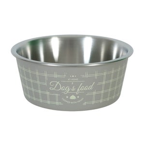 Ciotole Rialzate Per Cani Relaxdays 4,5 L – Supporto Regolabile In Altezza, Antiscivolo, Acciaio Inox, HxLxP 42x61x29 Cm, Per Cani Di Taglia Media E Grande