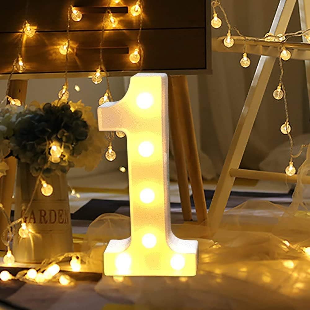 Decorazioni Led Batteria Lettere Luminose LED - Decorazioni Per Feste E Casa Con Batterie | Iniziali Nomi E Parole Per Matrimoni E Eventi Decorazione Feste Led - Foto 2