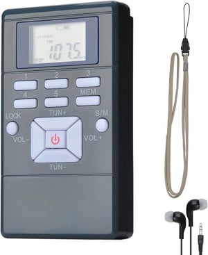 VR-Radio mini radio DAB: Radio portatile digitale con DAB /FM, batteria, display LCD, DRC e cuffie (radio portatile con cuffie VR-Radio mini radio DAB: Radio portatile digitale con DAB /FM, batteria, display LCD, DRC e cuffie (radio portatile con cuffie
