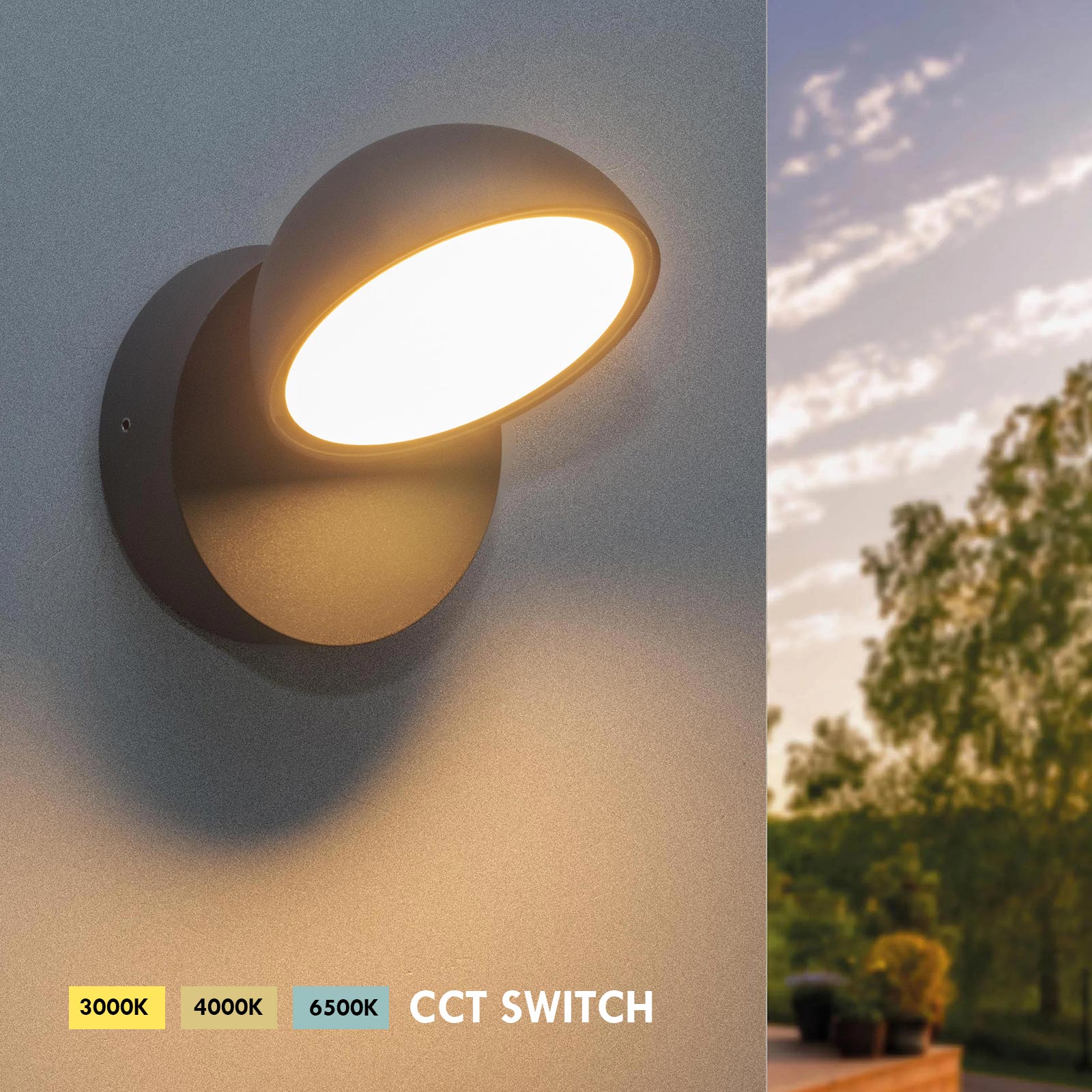 Applique Da Parete LED 12W - 2 Pezzi, 3000K Giallo Caldo, Per Camera Da Letto E Soggiorno - Foto 9