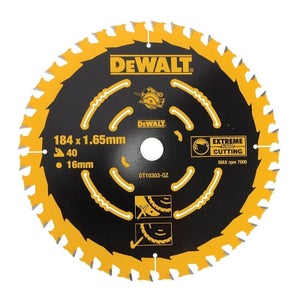 Lame De Scie Circulaire DEWALT 216x30 Mm - 40 Dents - Pour Bois Et Matériaux Composites - Résiste Aux Clous