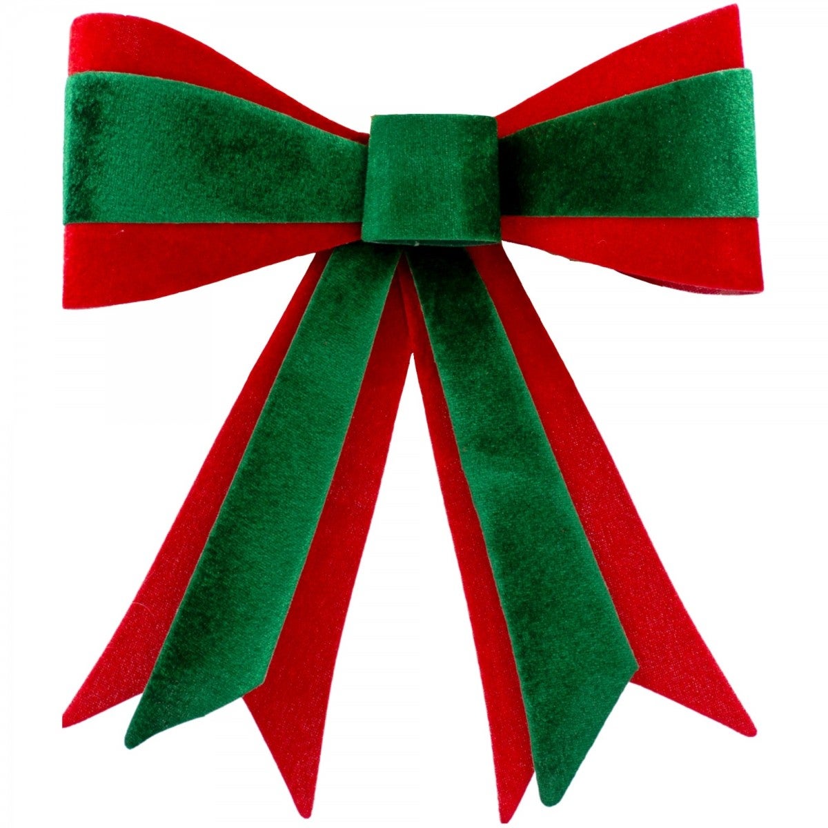 Kokarda dekoracyjna 33 cm czerwono zielony