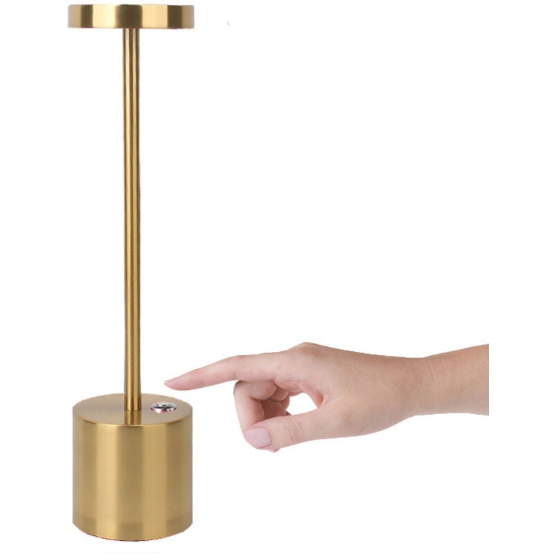 Lampă de masă LED reîncărcabilă fără fir de 1800 mAh, 3 moduri de culoare, noptieră, camping, terasă, restaurant