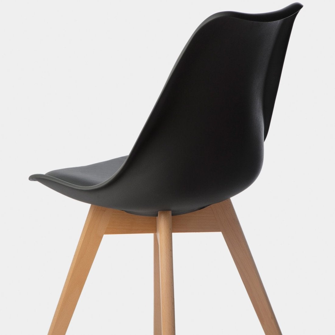 Packs 4 sillas polipropileno negro 48 x 82 cm - 9