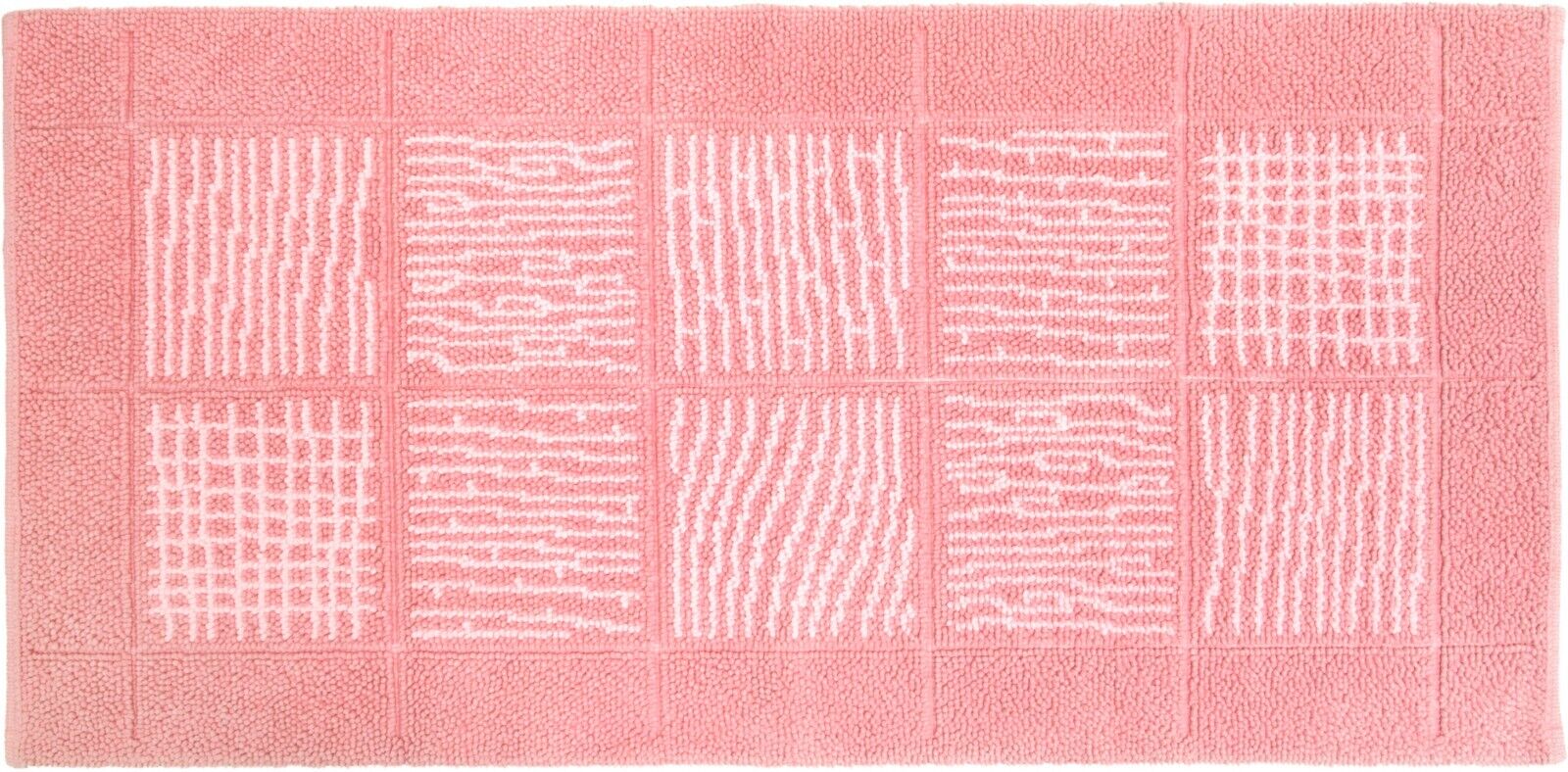 Dywan Przyłóżkowy 65x140 Cm Sypialnia Łazienka Miękki Włochaty Czysta Bawełna Chłonny Antypoślizgowy Różówe