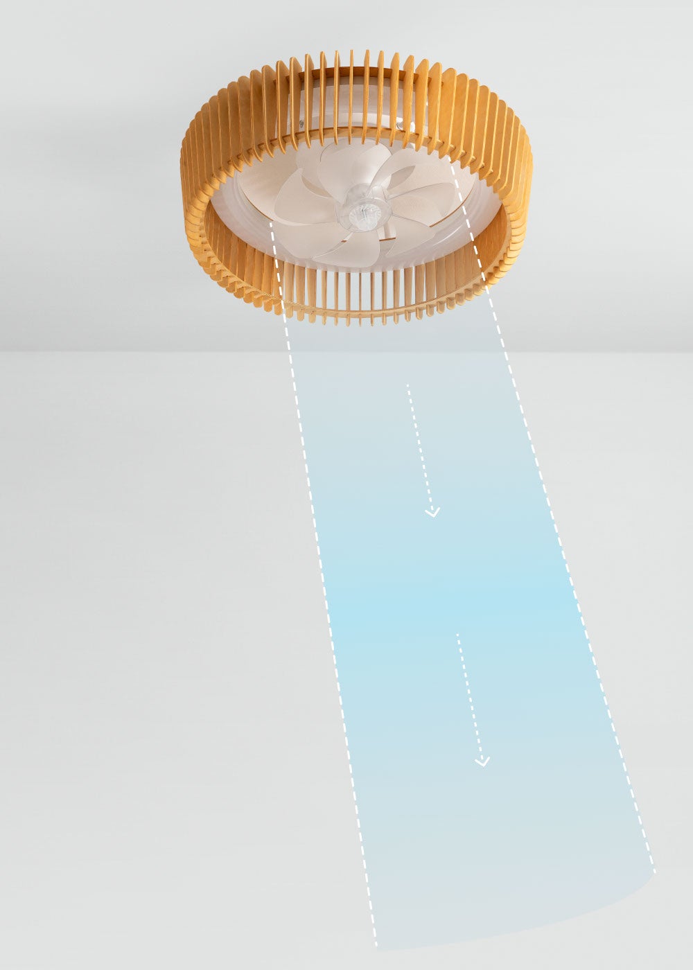 CREATE - WIND CRAFT S - Ventilateur de plafond 20W silencieux Ø58cm pales orientables avec eclaraige LED avec eclaraige sans wifi - 5