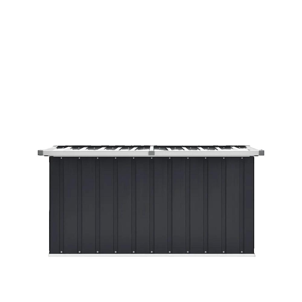 vidaXL Boîte de rangement de jardin Anthracite 129x67x65 cm - 3