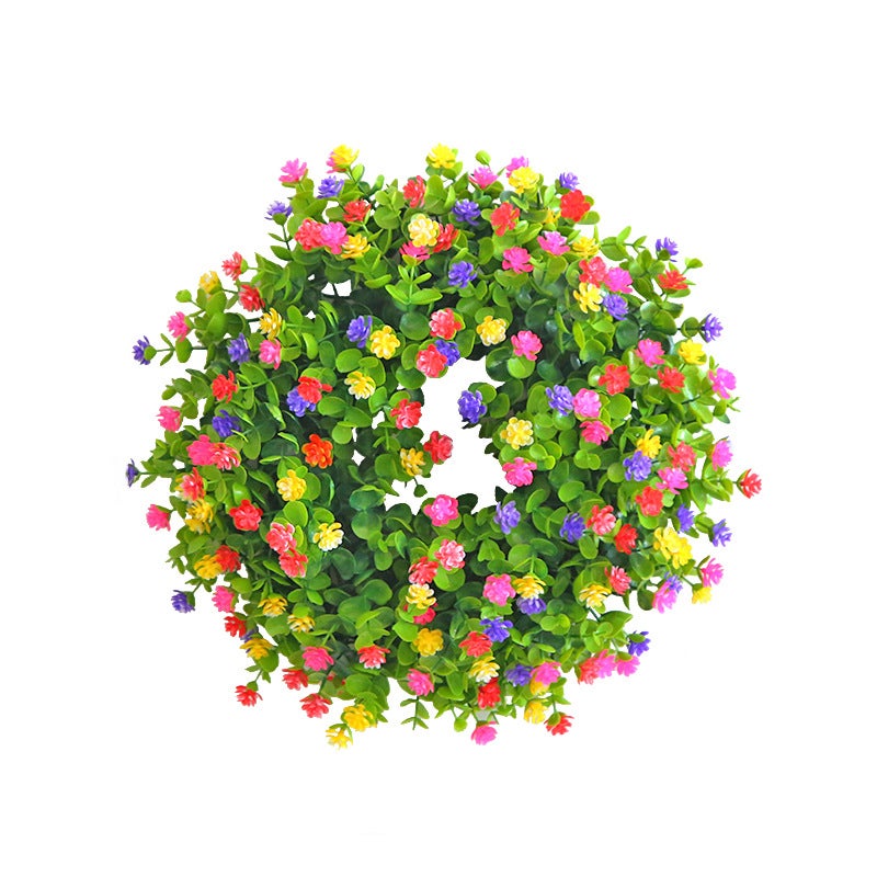 Girlanda dekoracyjna ze sztucznych kwiatów na święta, wiszące ozdoby na drzwi wejściowe do ogrodu, гипсофила (baby's breath) 35 cm