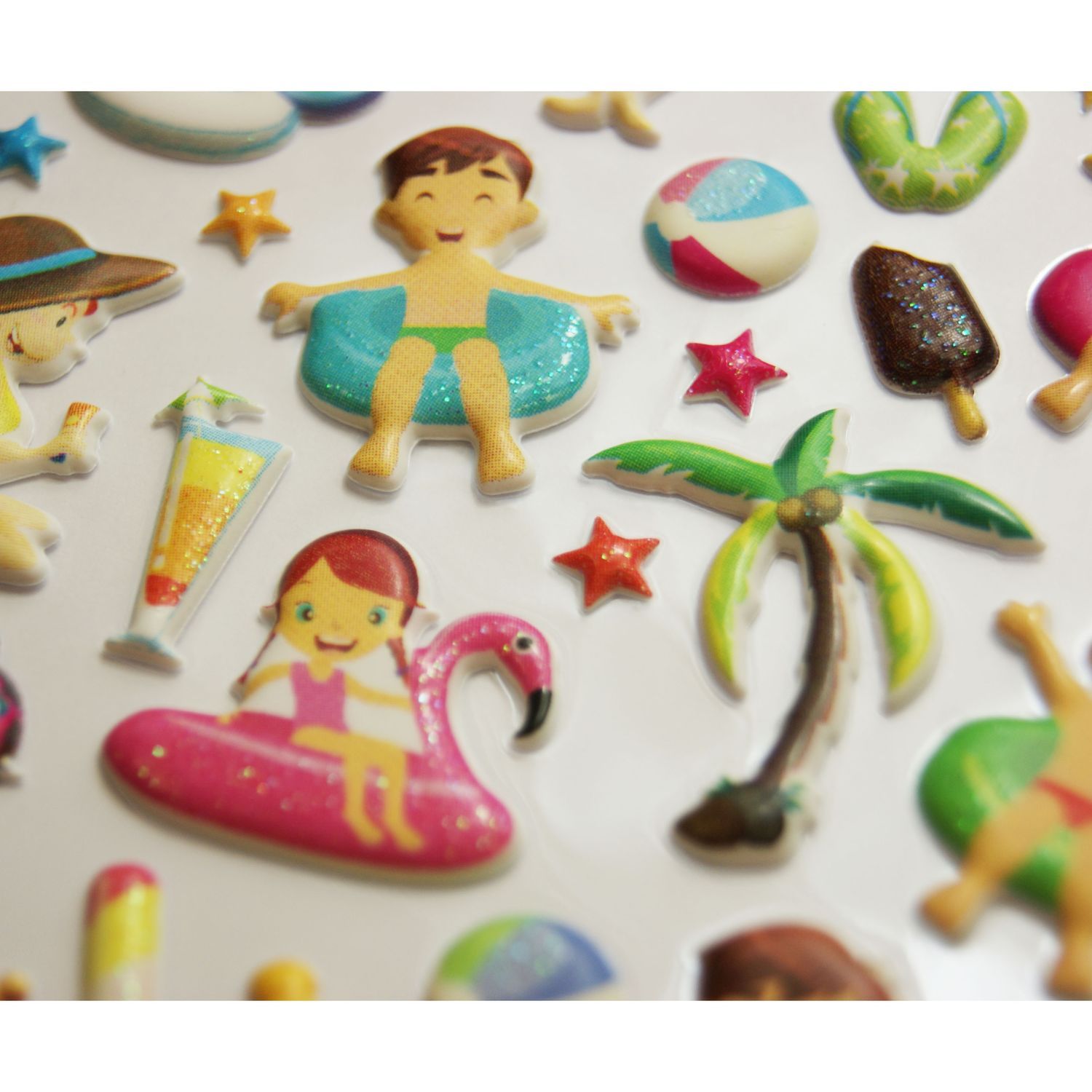 Lot De 20 Autocollants 3D Réutilisables - 20 Scènes Kawaii - Antistress, Décoration Téléphone Et Ordinateur