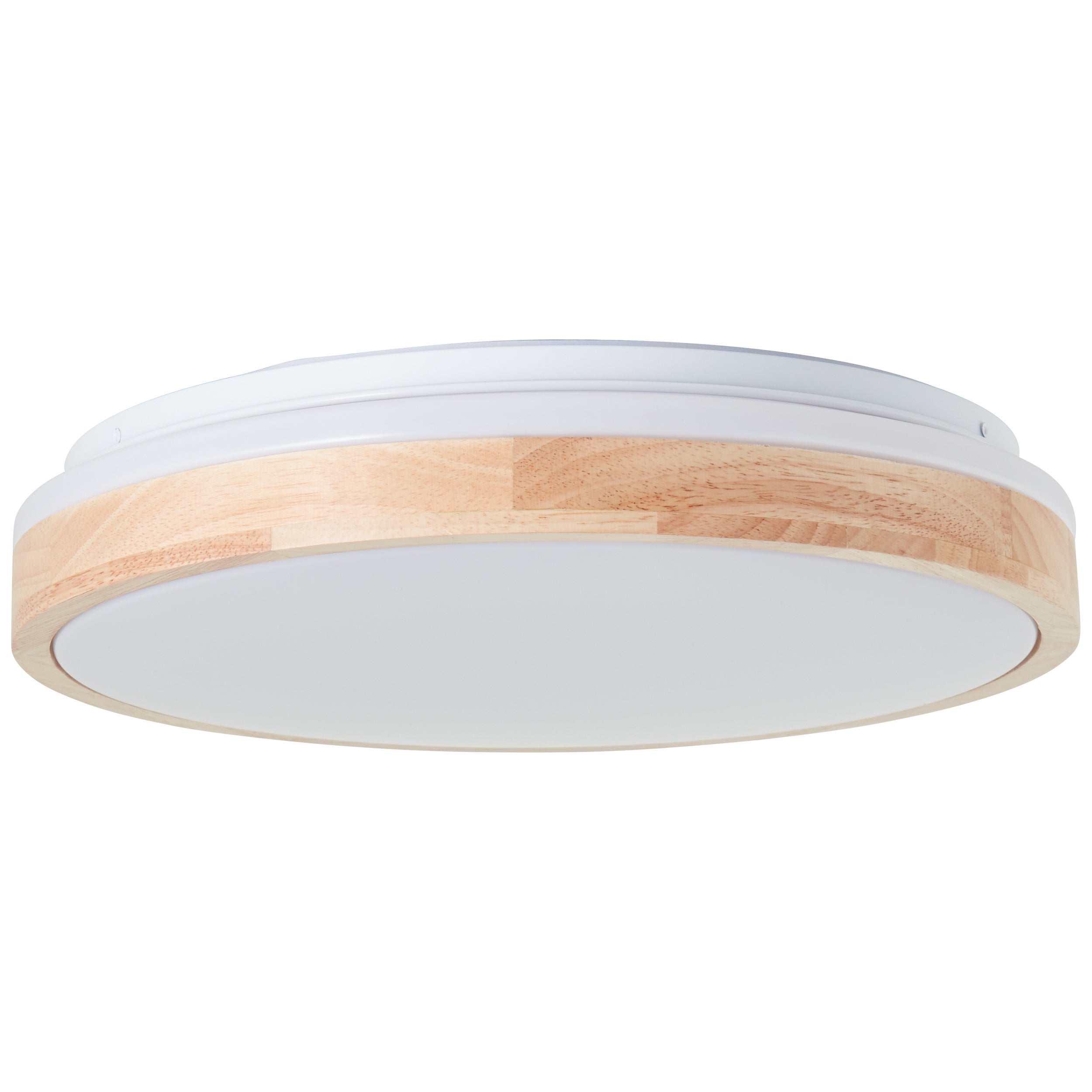 Brilliant Brodsky LED lampa sufitowa 38cm jasne drewno/biały, metal/drewno, 1x zintegrowana dioda LED, 24 W, (strumień świetlny: 2500 lm, barwa światł - 2
